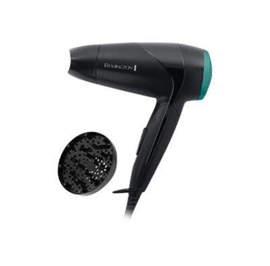 Svart Remington D1500 reisehårføner med sammenleggbart håndtak