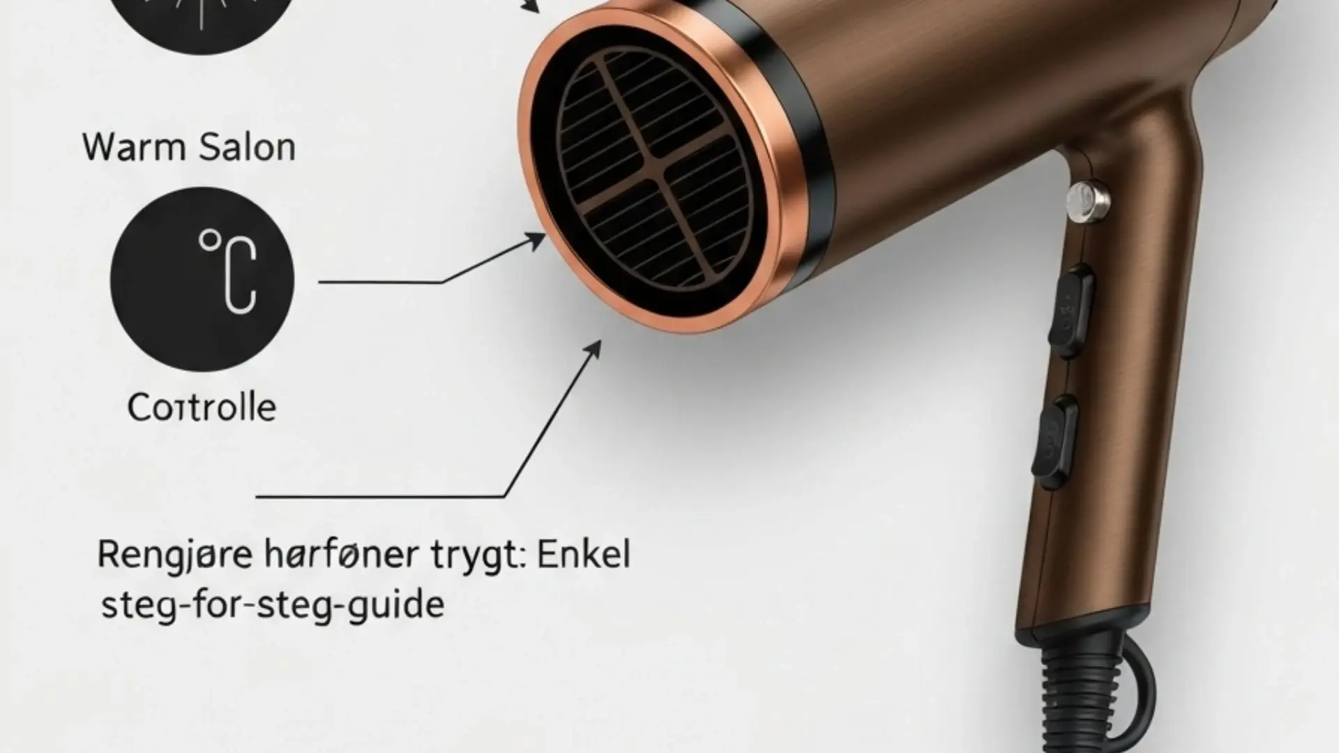 Rengjøre hårføner trygt: Enkel steg-for-steg-guide | Hårføner.no